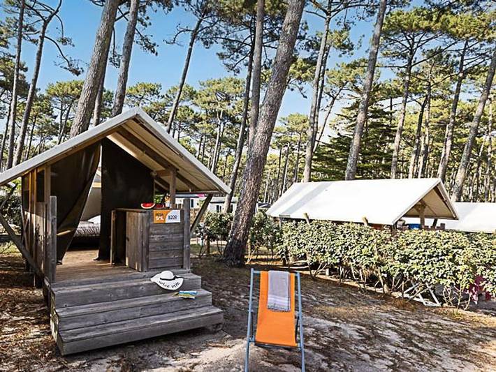 Camping Le Vieux Port - Tienda de lona y madera 2 personas - Duo - Sin instalaciones sanitarias in Messanges, Côte d’Argent