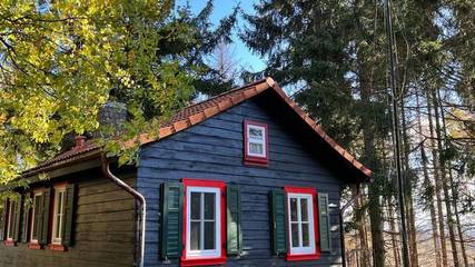 Chalet für 2 Personen, mit Garten und Terrasse sowie Sauna und Ausblick, mit Haustier im Harz