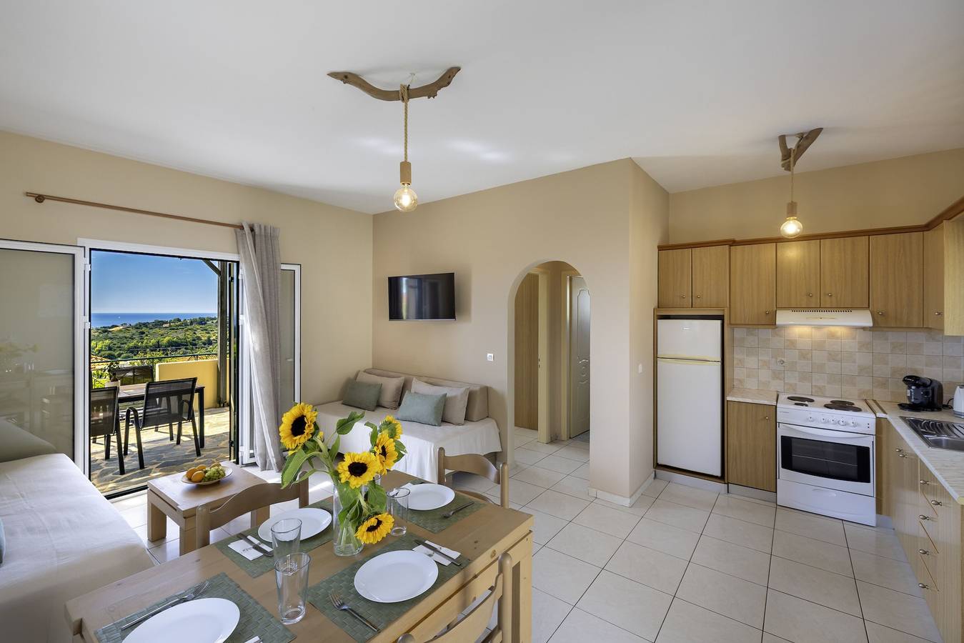 Appartamento intero, Villa Evridiki con vista mare in Mousata, Cefalonia