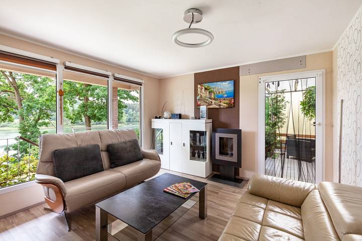 Ferienhaus für 4 Personen, mit Garten und Sauna sowie Seeblick in Saaleland - 3