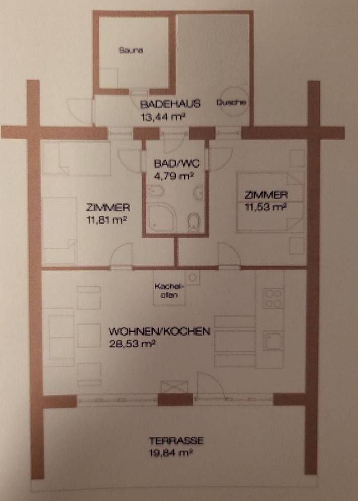 Ferienhaus für 4 Personen, mit Garten und Sauna in Landkreis Straubing-Bogen - 2