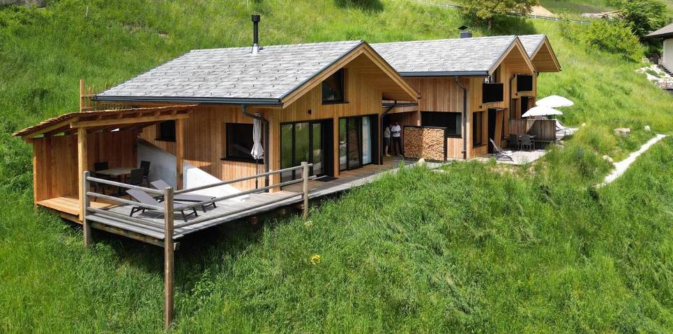 Chalet für 2 Personen, mit Ausblick und Sauna sowie Garten in Südtirol - 4