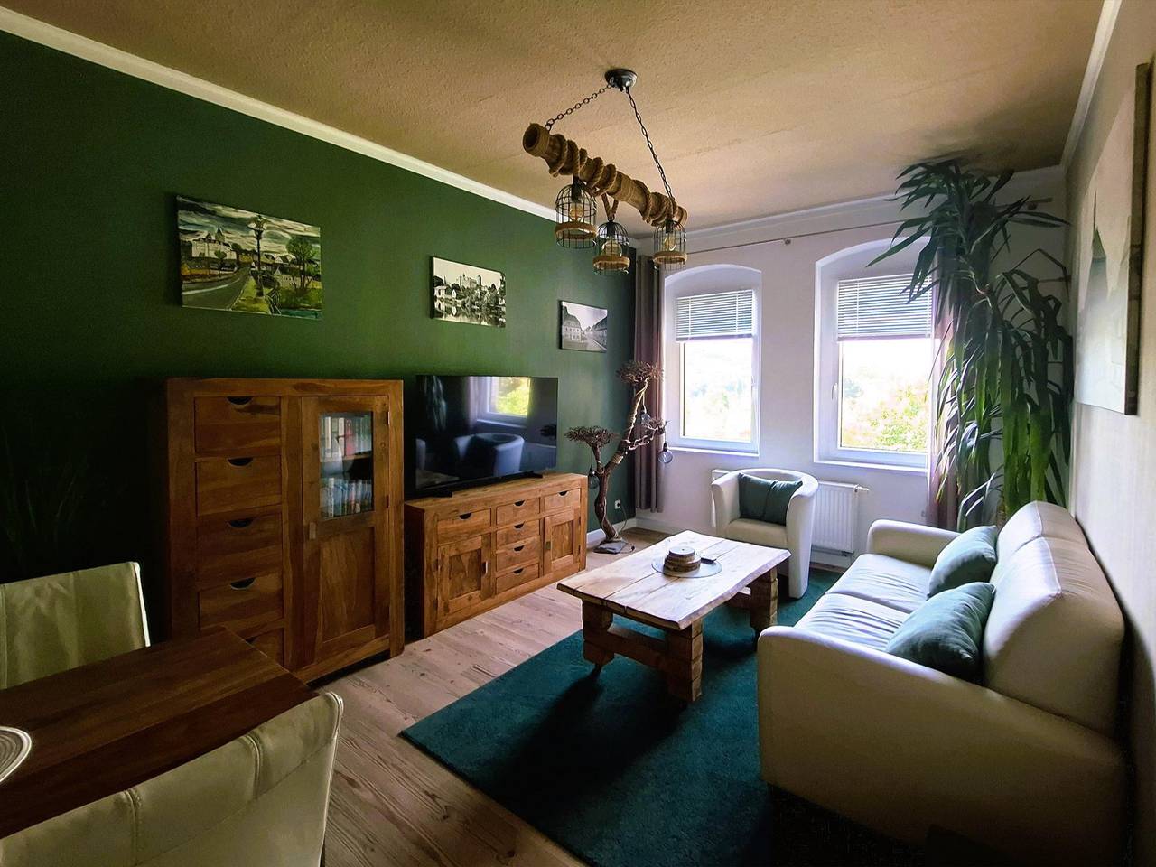 Ganze Ferienwohnung, Ferienwohnung 55 qm mit Schlossblick in Zschopau, Erzgebirge