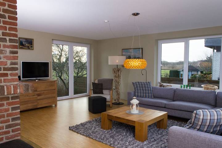 Ferienhaus für 6 Personen, mit Garten und Ausblick, mit Haustier in Holnis