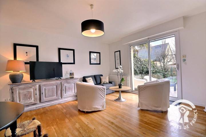 Maison de vacances pour 4 personnes, avec Terrasse ainsi que Jardin et Vue à Saint-Méloir-des-Ondes