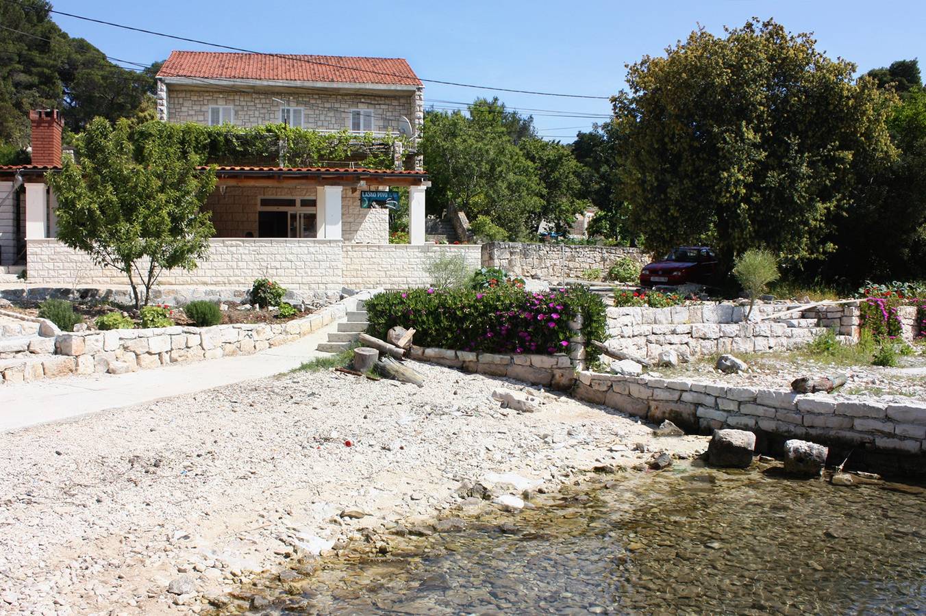 Ganze Wohnung, 2-Zimmer-Ferienwohnung am Strand Pomena (Mljet) A-10426-a in Pomena, Mljet