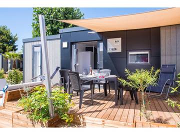 Gîte pour 4 personnes, avec piscine et vue sur l’océan à Vendres