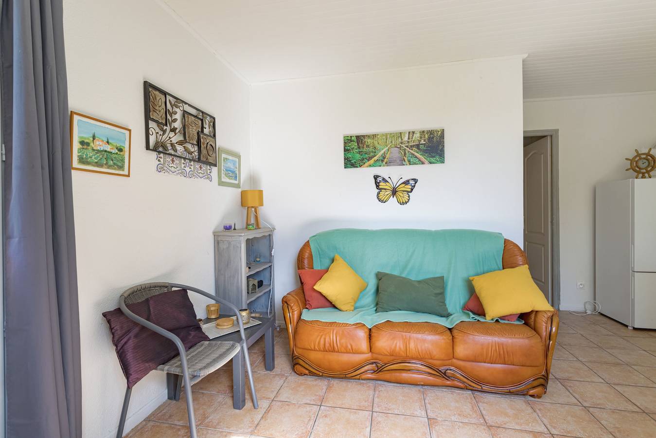 Appartement entier, Appartement, proche mer, vue sur la montagne, terrasse privée et Wi-Fi in Saint-Cyprien, Côte méditerranéenne (France)
