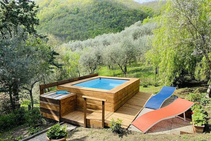 Ferienhaus für 2 Personen, mit Terrasse und Garten, mit Haustier