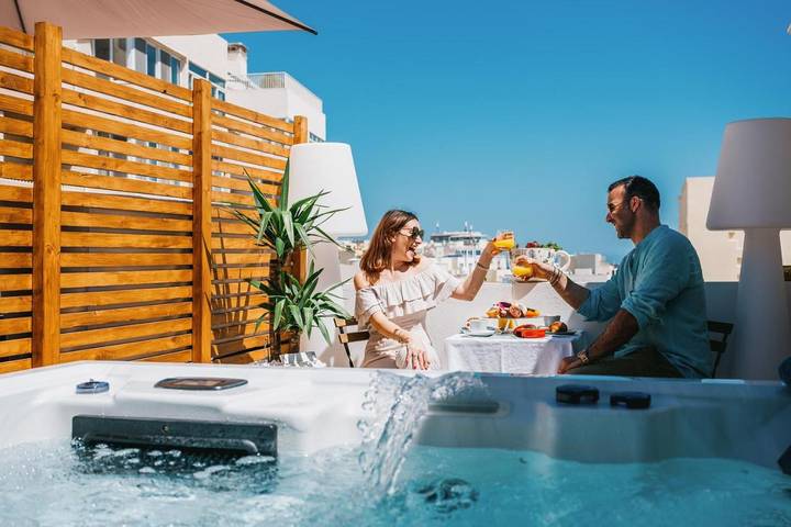 Casa de huéspuedes para 2 personas, con terraza y jacuzzi en Malta