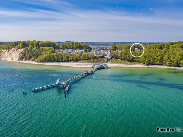 Ferienwohnung für 4 Personen, mit Balkon und Garten sowie Sauna in Sellin