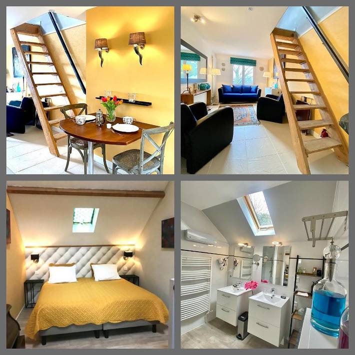 Gîte pour 2 personnes, avec Terrasse ainsi que Jardin et Vue à Aubazines