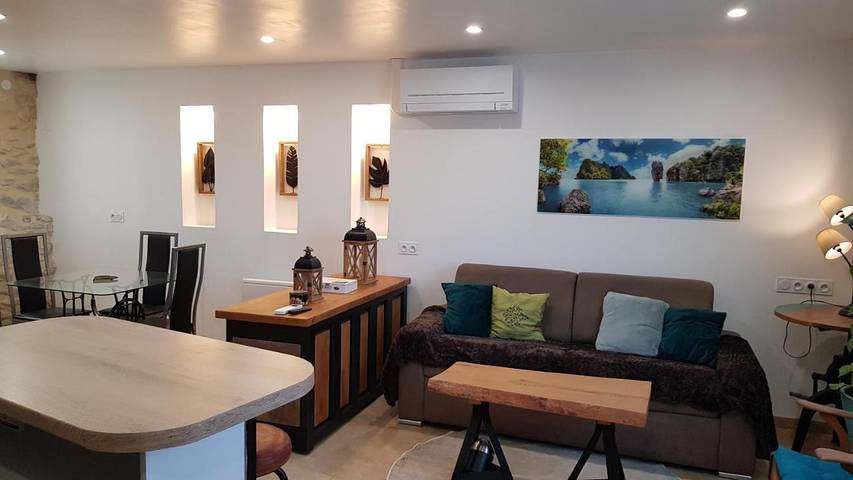 Appartement de vacances pour 4 personnes, avec Terrasse ainsi que Jardin et Vue