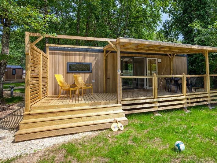 Mobil home pour 4 personnes, avec bassin pour enfant à Trémolat - 2