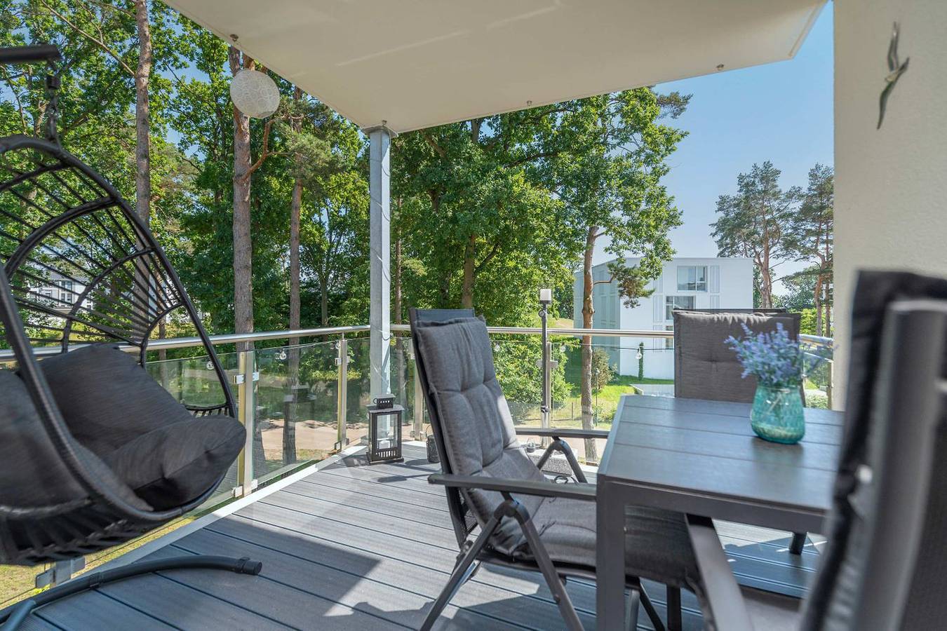 Ganze Wohnung, Ferienwohnung „Haffhafen“ mit Sauna & Balkon am Stettiner Haff in Zirchow in Zirchow, Usedom