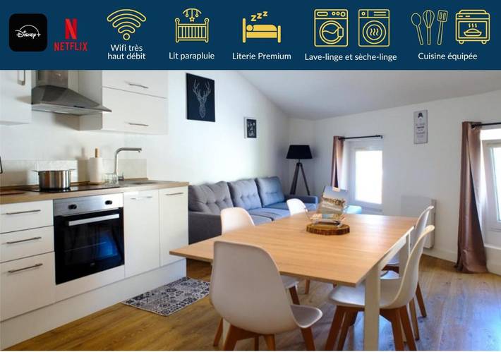 Appartement de vacances pour 6 personnes, avec Vue