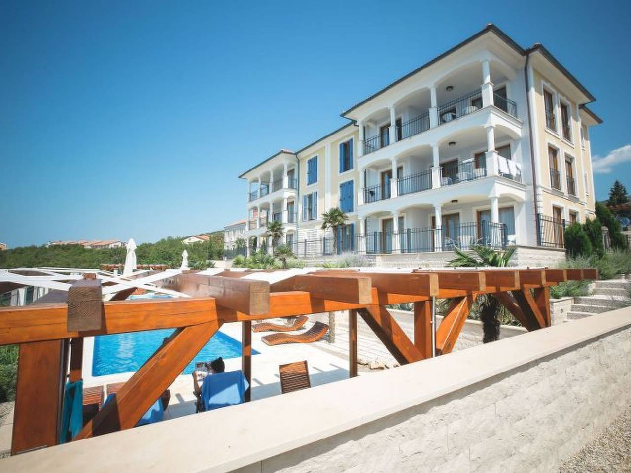 Ganze Wohnung, Wohnung "Zayml Povile" mit Blick auf das Wasser in Povile, Primorje-Gorski Kotar