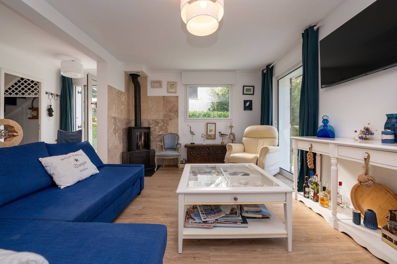 Casa de vacaciones 'Esprit Maritime' con terraza privada, jardín privado y Wi-Fi in Damgan, Côte des Mégalithes