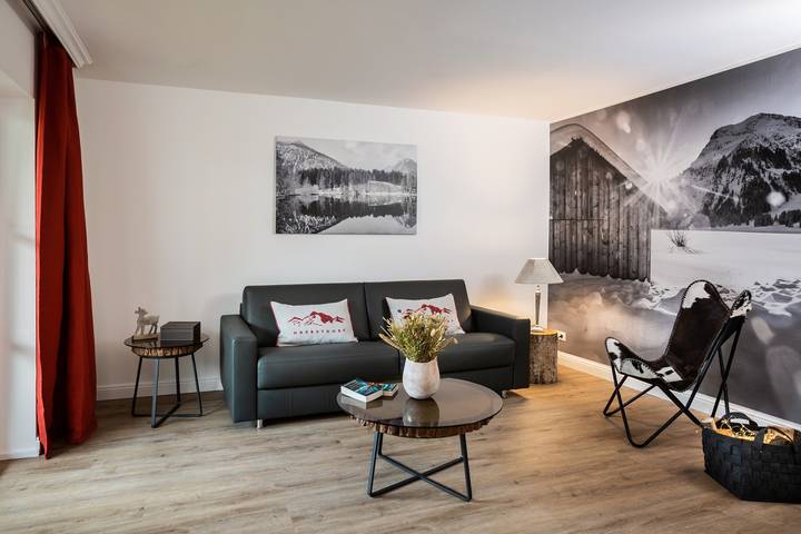 Hütte für 2 Personen, mit Ausblick und Balkon sowie Garten in Oberstdorf