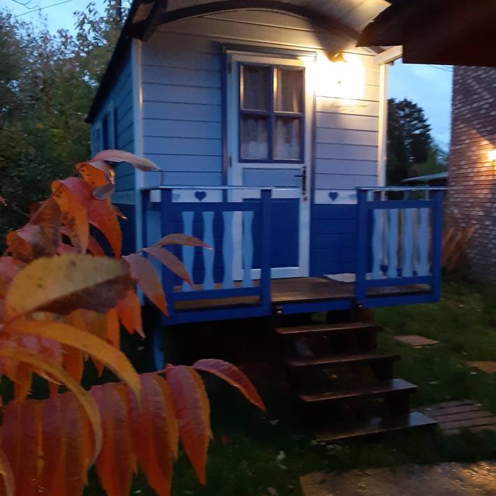Camping für 2 Personen, mit Ausblick und Balkon sowie Garten in Belgien - 4