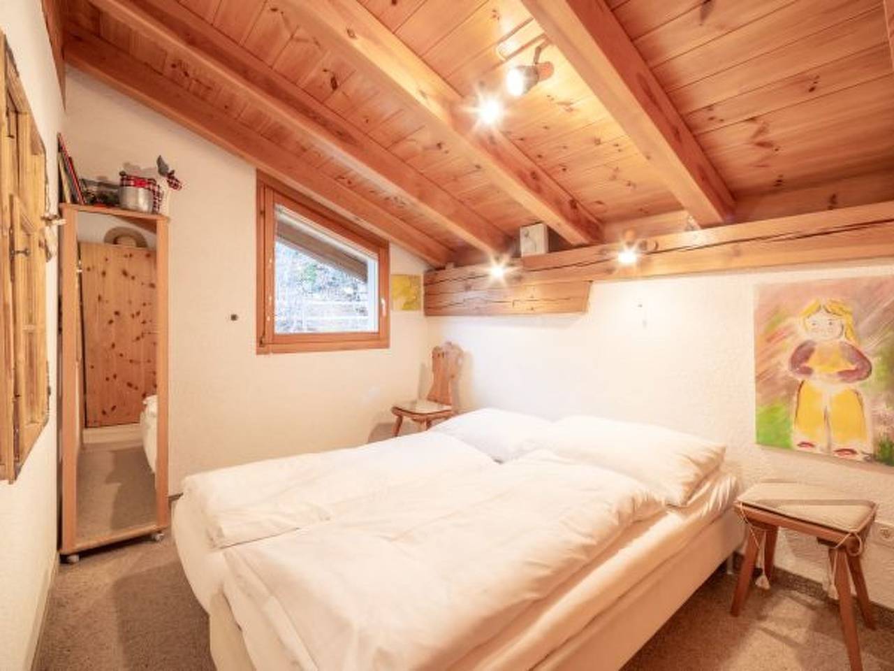 Ganze Wohnung, Ferienwohnung für 4 Personen mit Balkon in Falera, Flims Laax Falera