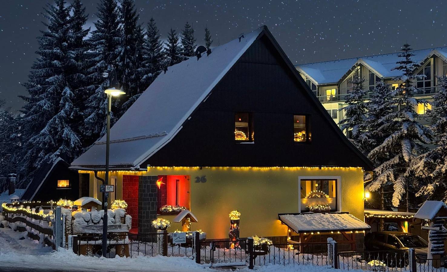 Holiday flat directly on the ski slope with sauna in Oberwiesenthal, Ore Mountains