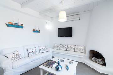 Gîte pour 4 personnes, avec terrasse dans Xerokampos
