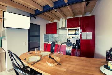 Appartement de vacances pour 2 personnes, avec terrasse et vue dans l' Ain