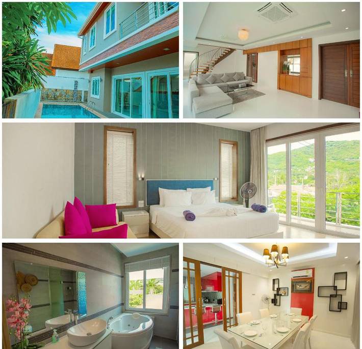 Villa für 6 Personen, mit Whirlpool und Garten sowie Pool auf Koh Samui