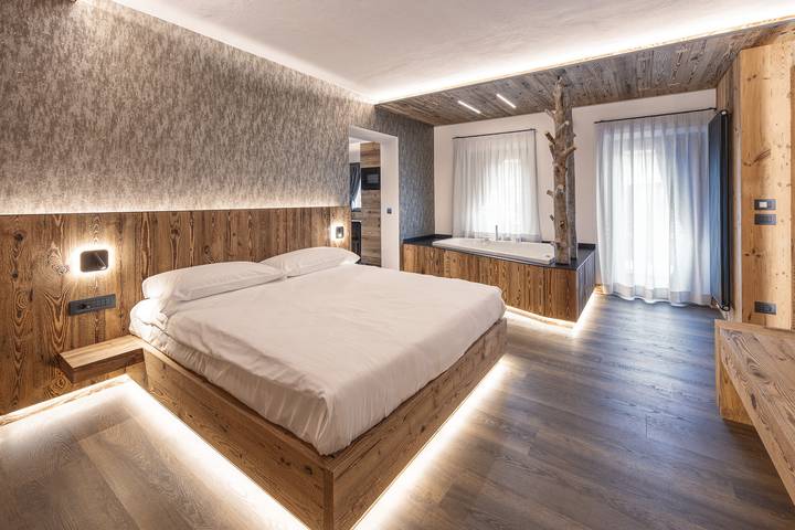 Gîte pour 2 personnes, avec Balcon ainsi que Jacuzzi et Sauna à Auronzo di Cadore