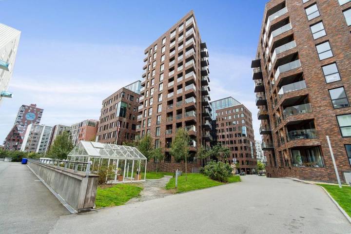 Ferienwohnung für 4 Personen, mit Balkon und Terrasse sowie Garten und Sauna in Aarhus