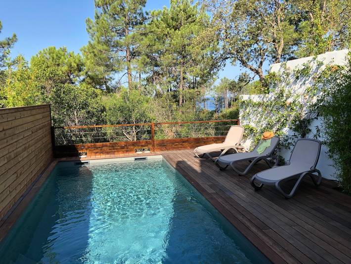 Maison de vacances pour 4 personnes, avec Terrasse et Piscine à Sari-Solenzara