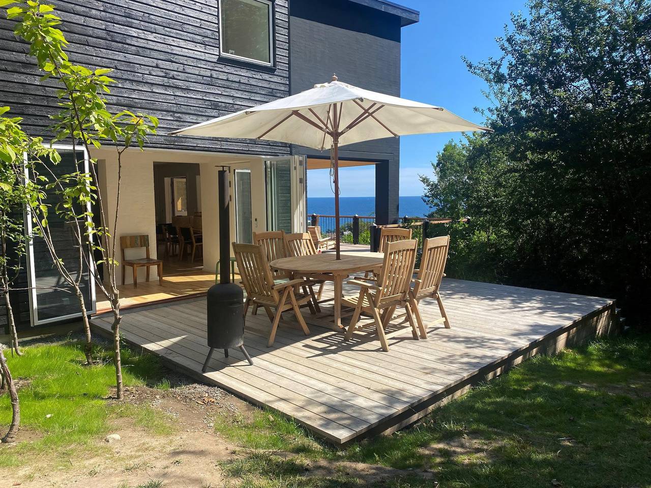Modern holiday home with exceptional sea views in Sandkås, Allinge