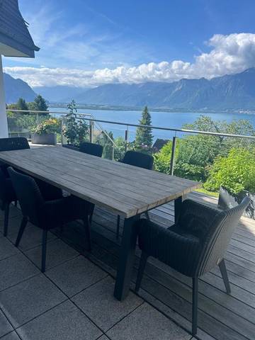 Maison d’hôte pour 4 personnes, avec jardin ainsi que vue sur le lac et vue à Montreux