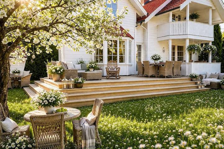 Ferienhaus für 8 Personen, mit Balkon und Garten - 1