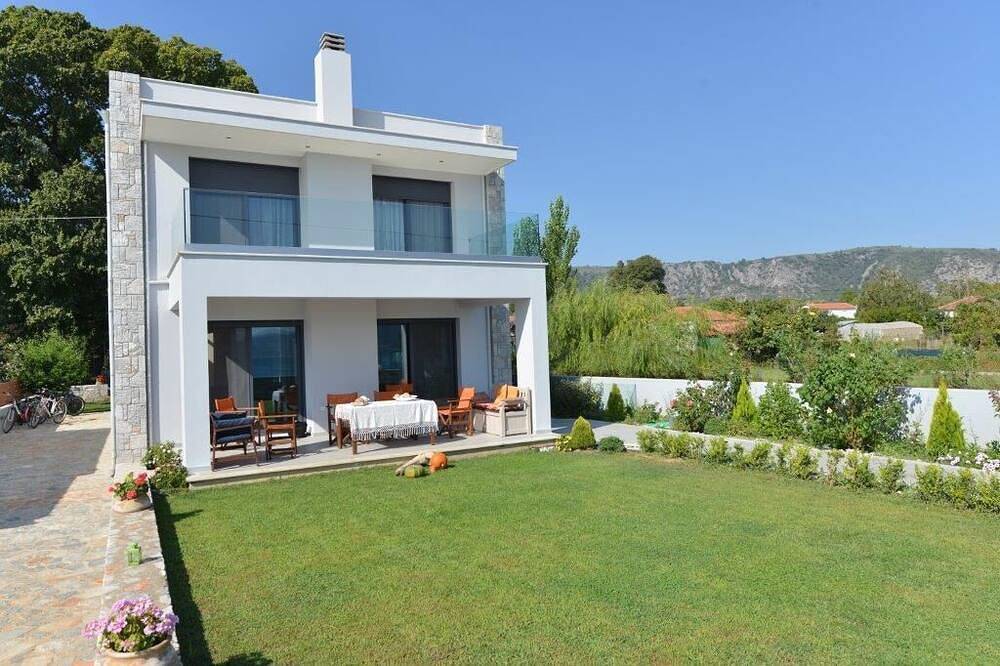 Eine familienfreundliche Villa mit Meerblick. Radfahren Walking Schwimmen Angeln Birdwatcing in Lesbos