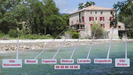 Maison d’hôte pour 2 personnes, avec vue sur le lac ainsi que jardin et vue, adapté aux familles dans Solaure en Diois