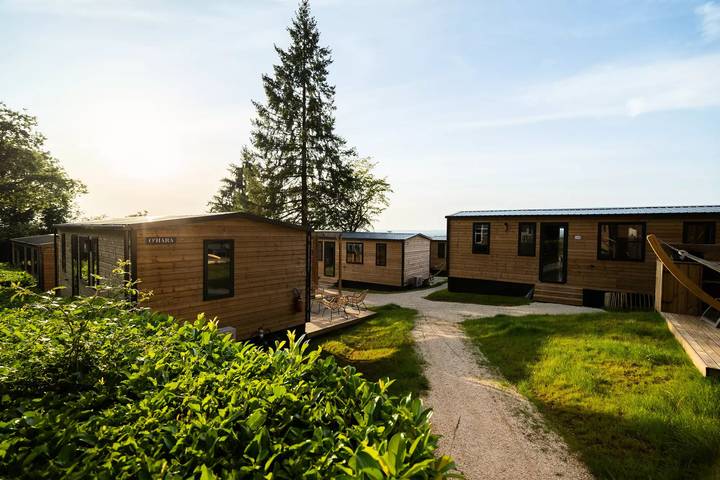 Mobil home pour 6 personnes, avec piscine ainsi que terrasse et sauna, animaux acceptés à Payrac - 4