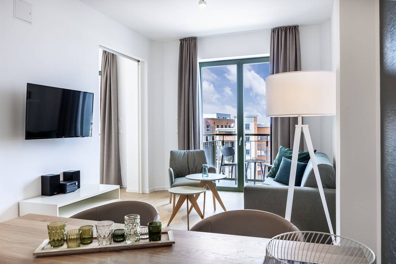 Ganze Wohnung, Stilvolles, modernes Hafenapartment mit tollem Blick auf den Alten Hafen Wismars in Wismar, Nordwestmecklenburg (Wismar und Umgebung)