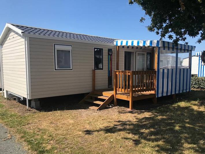 Camping Les Marsouins - Mobilheim 6 personen - Mobilheim 3 Zimmer Komfort in Bretignolles-sur-Mer, Loire-Tal