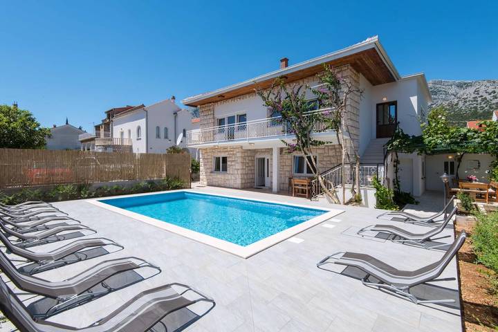 Ferienhaus für 13 Personen, mit Balkon und Terrasse sowie Garten und Ausblick auf Peljesac - 3