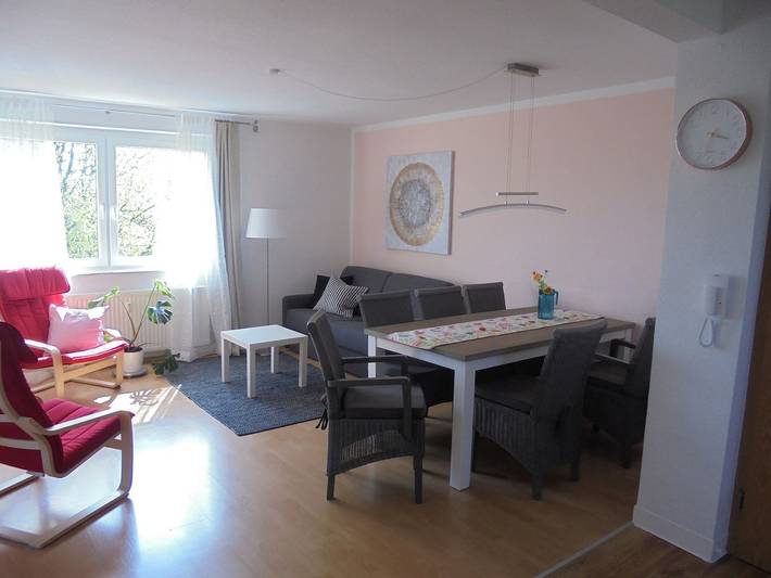 Ferienwohnung für 5 Personen, mit Garten und Ausblick in Wangern