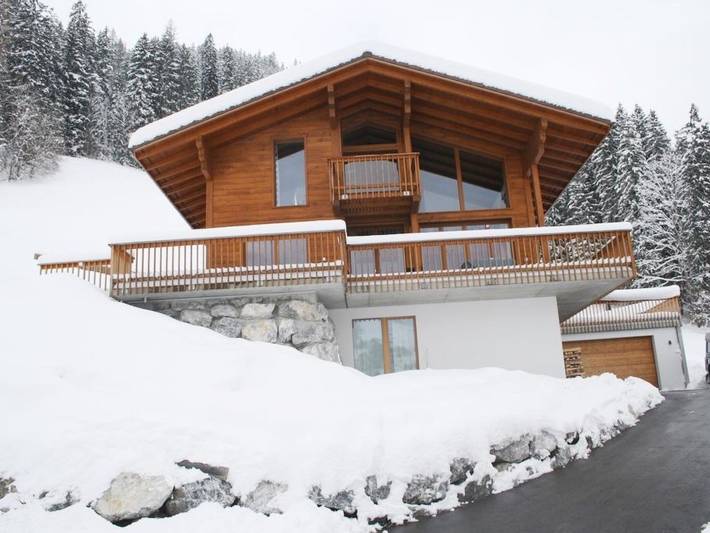 Ferienwohnung für 12 Personen, mit Balkon und Terrasse sowie Garten und Sauna im Berner Oberland