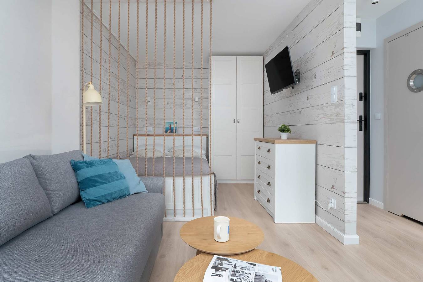 Całe studio, Studio dla 4 osób in Jelitkowo, Gdańsk