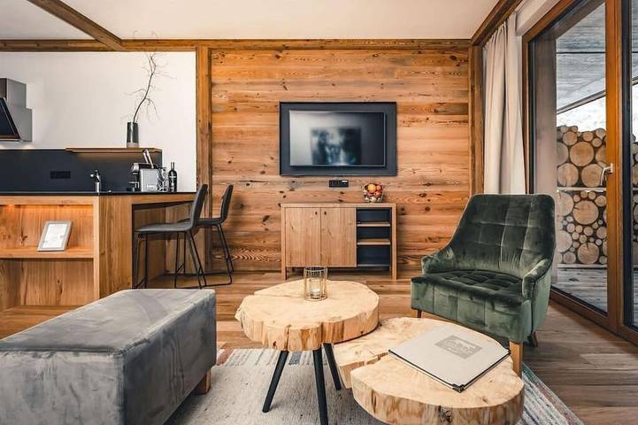 Hütte für 6 Personen, mit Sauna und Balkon, mit Haustier in Warth