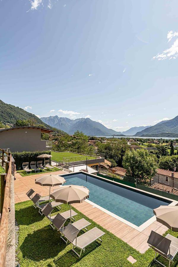 Gîte pour 6 personnes, avec piscine et vue ainsi que vue sur le lac et jardin à San Gregorio - 3