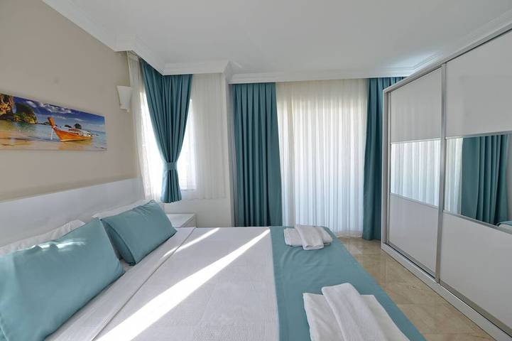 3 Schlafzimmer Luxus Stadt Villen in Oludeniz zu vermieten mit privatem Pool und Garten in Fethiye, Türkische Ägäis