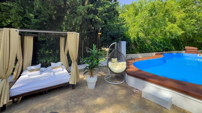 Casa de vacaciones para 10 personas, con terraza y piscina, Se admiten mascotas en La Manchuela - 4