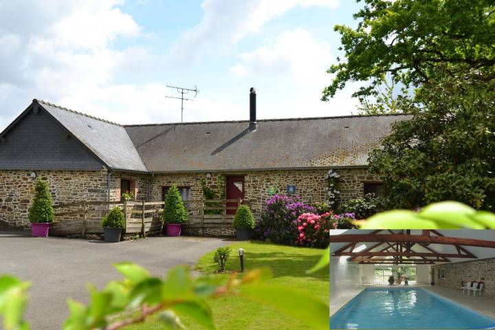 Gîte pour 8 personnes, avec piscine ainsi que terrasse et jardin