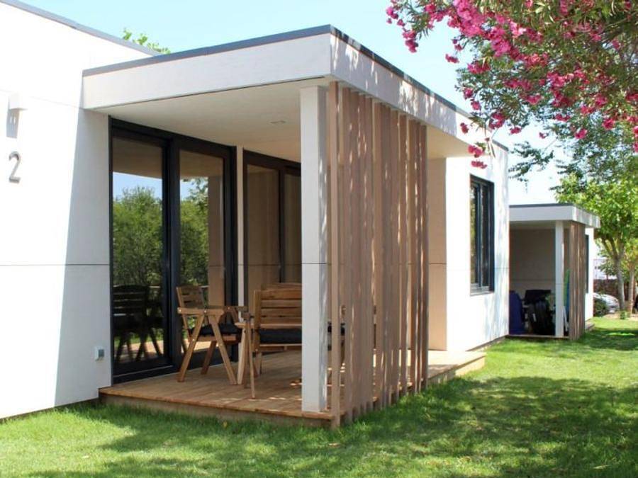 Camping Globo Barcelona - Bungalow 5 personen - Cubik 5/6 pers in Canet de Mar, Costa del Maresme